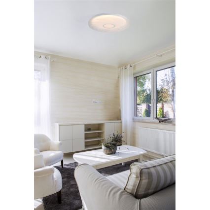 Searchlight - Plafonnier LED AURA LED/24W/230V Ø 38,5 cm blanc