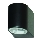 Searchlight - Applique murale LED d'extérieur LEDO 1xGU10/3W/230V IP44 noir