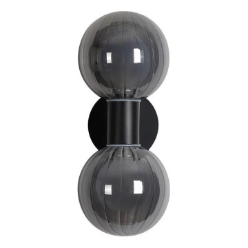 Searchlight - Applique murale LUMINSPHERE 2xG9/7W/230V noire