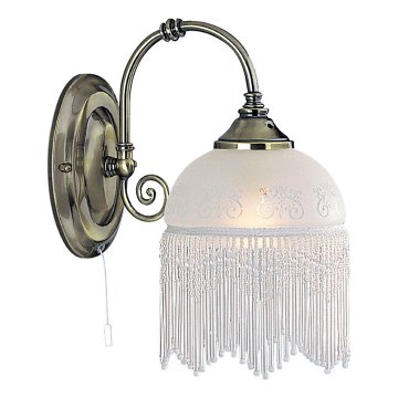 Searchlight - Applique murale VICTORIANA 1xE27/60W/230V laiton