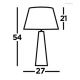 Searchlight - Lampe de table MALDON 1xE27/60W/230V