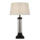 Searchlight - Lampe de table PEDESTAL 1xE27/60W/230V noir