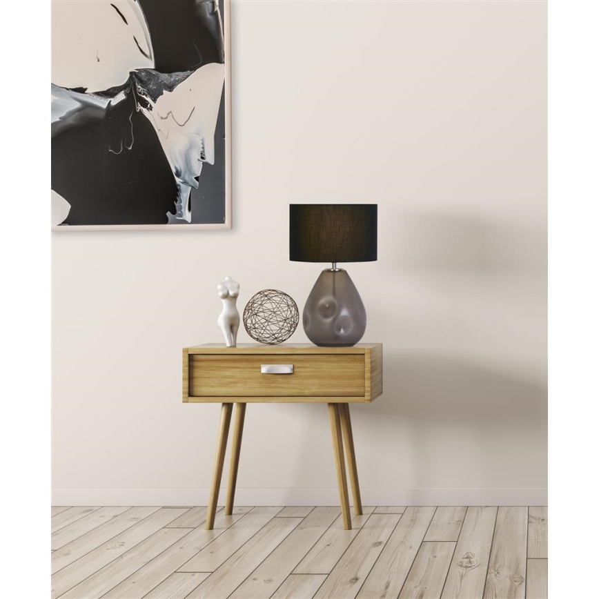Searchlight - Lampe de table DEVON 1xE27/60W/230V noire