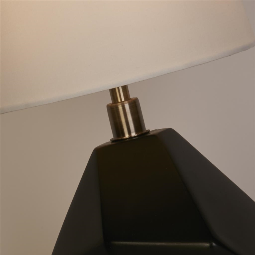 Searchlight - Lampe de table APEX 1xE27/60W/230V noir/gris