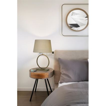 Searchlight - Lampe de table ELEGANT 1xE27/60W/230V crème