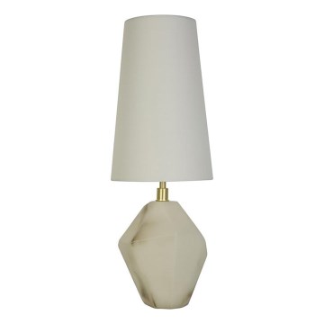 Searchlight - Lampe de table APEX 1xE27/60W/230V blanche/grise