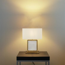 Searchlight - Lampe de table CLARENDON 1xE27/60W/230V laiton