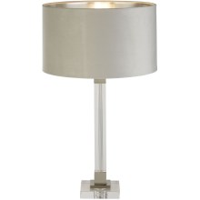 Searchlight - Lampe de table SCARBOROUGH 1xE27/60W/230V gris