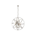 Searchlight - Lustre à chaîne ORBIT 8xE14/60W/230V laiton
