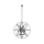 Searchlight - Lustre à chaîne ORBIT 8xE14/60W/230V noir