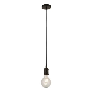 Searchlight - Lustre sur câble SUSPENSION 1xE27/60W/230V noir