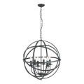 Searchlight - Lustre sur chaîne ORBIT 6xE14/60W/230V noir