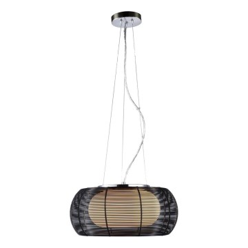 Searchlight - Suspension filaire 2xE27/60W/230V d. 40 cm noir