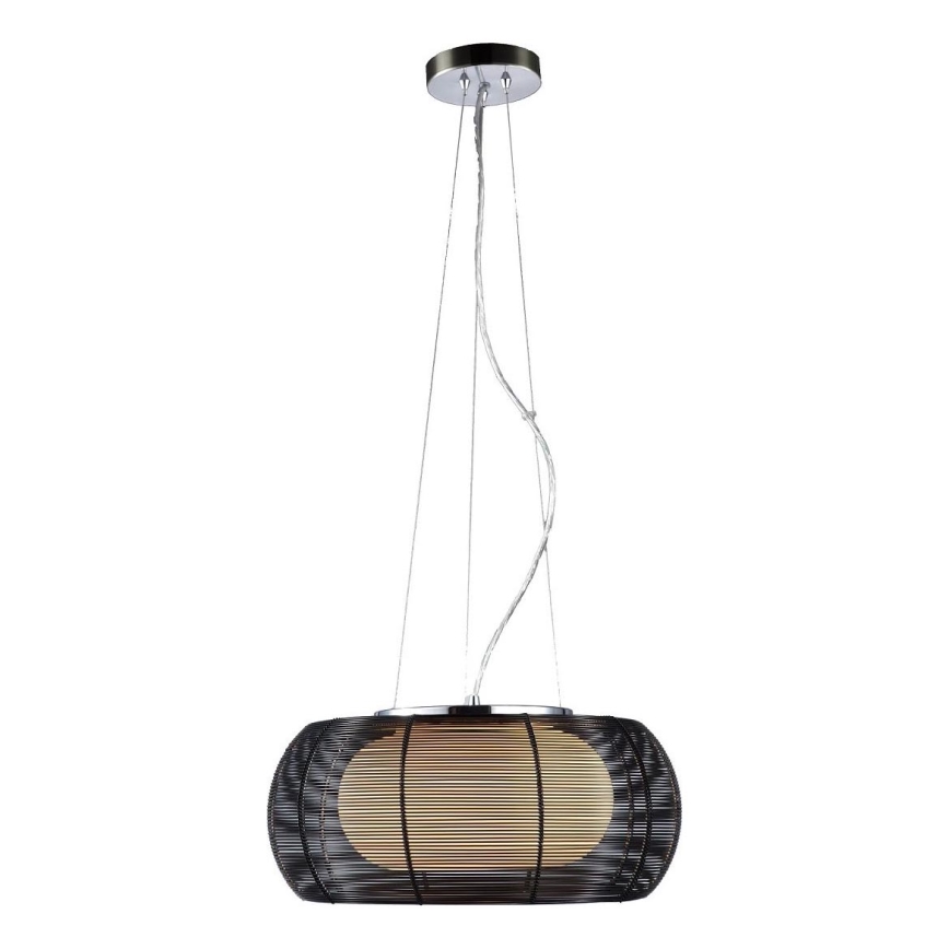 Searchlight - Suspension filaire 2xE27/60W/230V d. 40 cm noir