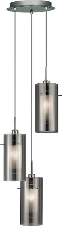 Searchlight - Suspension filaire DUO 3xE14/60W/230V anthracite