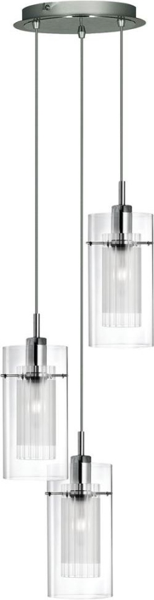 Searchlight - Suspension filaire DUO 3xE14/60W/230V chrome mat