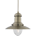 Searchlight - Suspension sur câble FISHERMAN 1xE27/60W/230V laiton