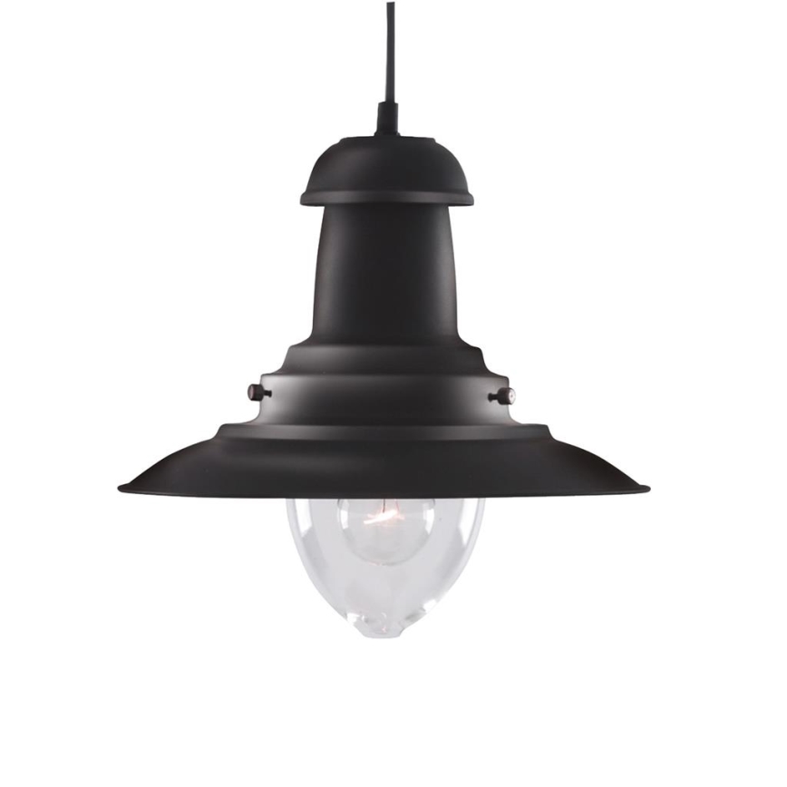 Searchlight - Suspension sur câble FISHERMAN 1xE27/60W/230V noir