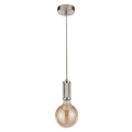 Searchlight - Suspension sur câble SUSPENSION 1xE27/60W/230V argentée