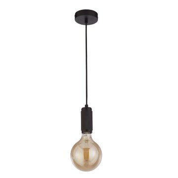 Searchlight - Suspension sur câble SUSPENSION 1xE27/60W/230V noire