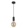 Searchlight - Suspension sur câble SUSPENSION 1xE27/60W/230V noire