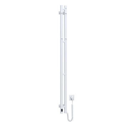 Sèche-serviette électrique avec thermostat SILOUETTE 106W 150x9cm blanc droit