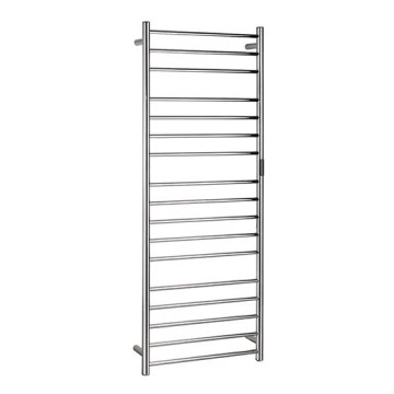 Sèche-serviettes 60x168 cm en acier inoxydable, finition argentée