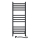 Sèche-serviettes chauffant pour salle de bains AVANGARD 459W/230V 120,6 cm IP44, noir, version droite, profil carré, avec thermostat
