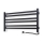 Sèche-serviettes de salle de bains AVANGARD en échelle avec thermostat 316W/230V 50,6 cm IP44 noir, version droite, profil carré