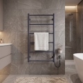 Sèche-serviettes de salle de bains CLASSIC 110W/230V 81x52 cm inox/anthracite, côté droit