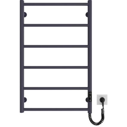Sèche-serviettes de salle de bains CLASSIC 110W/230V 81x52 cm inox/anthracite, côté droit