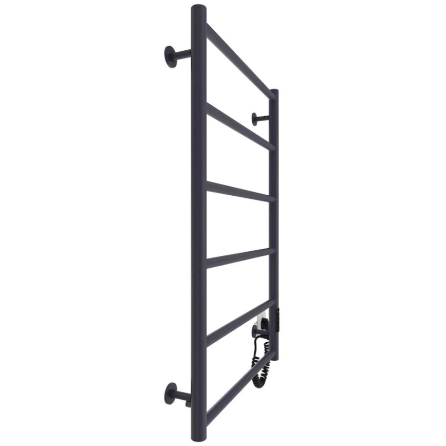 Sèche-serviettes de salle de bains CLASSIC 110W/230V 81x52 cm inox/anthracite, côté droit