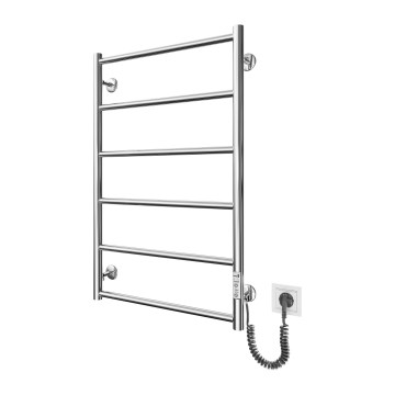 Sèche-serviettes échelle pour salle de bains CLASSIC 110W/230V 81x52 cm acier inoxydable / chrome brillant, version droite