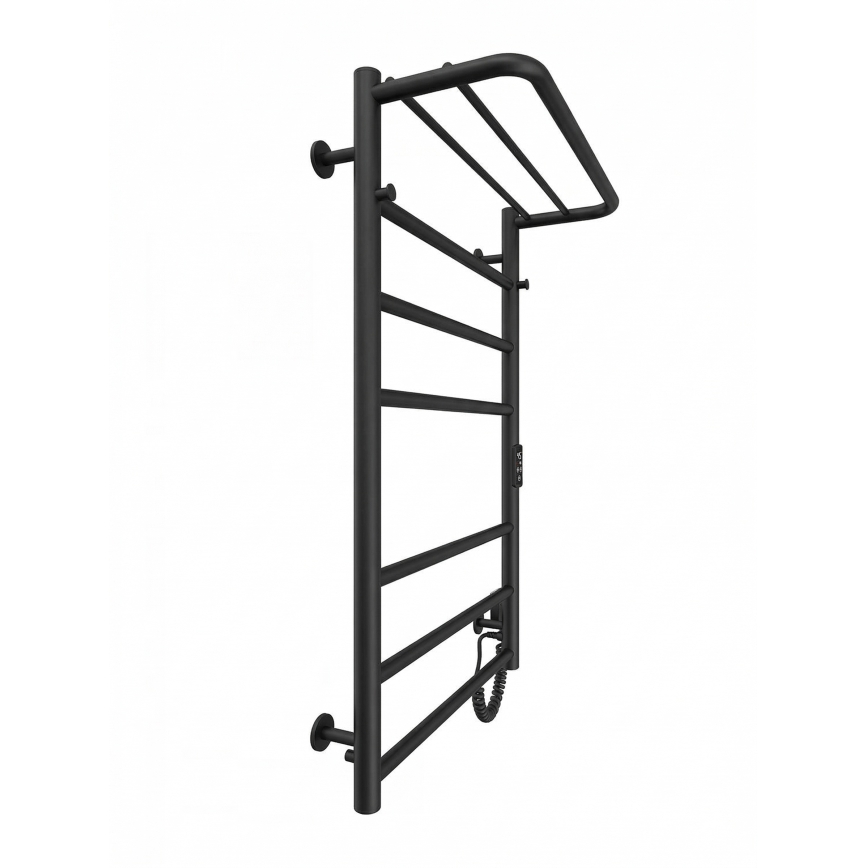 Sèche-serviettes échelle pour salle de bains HOME 95W/230V 77x53 cm inox/noir, version droite