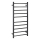 Sèche-serviettes électrique 45 x 96 cm 130 W inox/noir