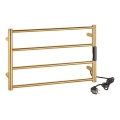 Sèche-serviettes électrique 56x37 cm 36W inox/doré
