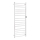Sèche-serviettes électrique 60x168 cm 285W inox/blanc