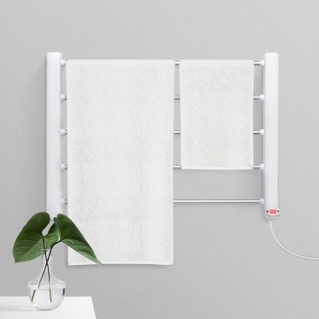 Sèche-serviettes électrique 65 W/230 V 60 x 43,2 cm IPX1 blanc