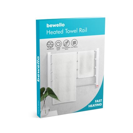 Sèche-serviettes électrique 65 W/230 V 60 x 43,2 cm IPX1 blanc