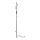 Sèche-serviettes électrique à barres 118 cm 30 W en acier inoxydable
