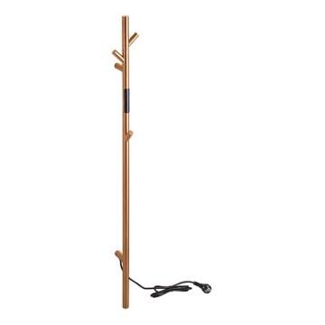 Sèche-serviettes électrique à barres 118 cm, 30 W, finition cuivrée