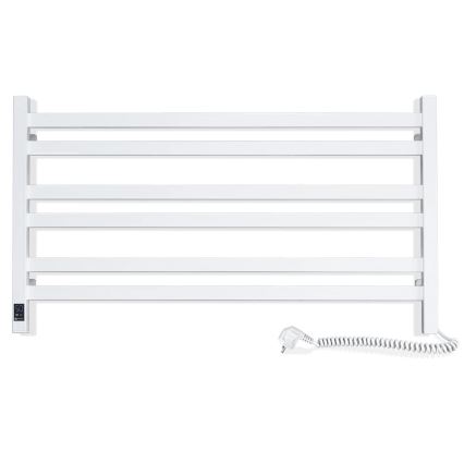 Sèche-serviettes électrique AVANGARD 181 W 50 x 90 cm avec thermostat, blanc, côté droit