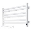 Sèche-serviettes électrique AVANGARD 181W 50x90 cm avec thermostat, blanc, côté gauche