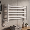 Sèche-serviettes électrique avec thermostat AVANGARD 181W 50x90 cm blanc gauche