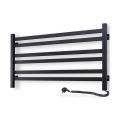 Sèche-serviettes électrique avec thermostat AVANGARD 181W 50x90 cm noir, côté droit
