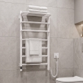 Sèche-serviettes électrique avec thermostat FORTIS 155W 80x48 cm blanc droit