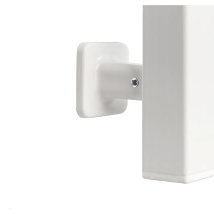 Sèche-serviettes électrique LARGO 168 W 80 x 50 cm avec thermostat, blanc, raccordement gauche