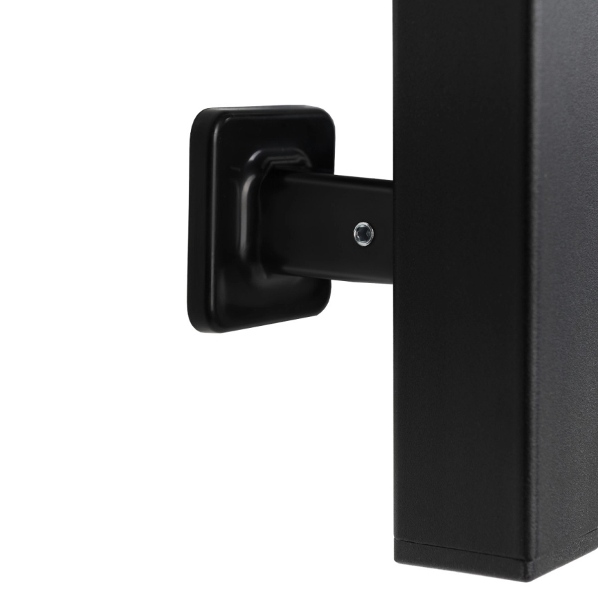 Sèche-serviettes électrique LARGO 168 W 80 x 50 cm avec thermostat, noir, version droite