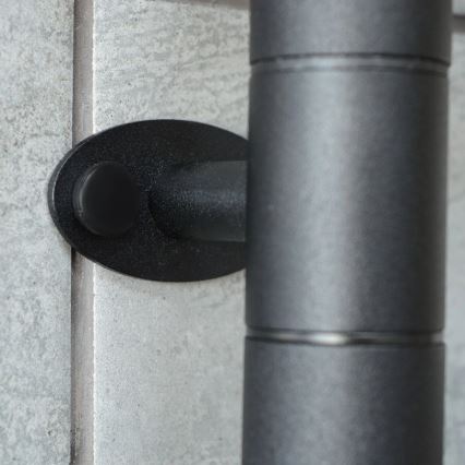 Sèche-serviettes électrique pivotant avec thermostat ARABESQUE 105 W 82 x 49 cm noir