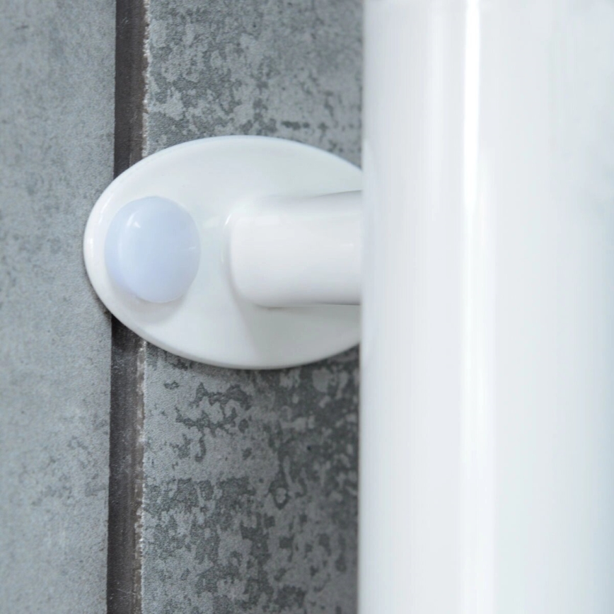 Sèche-serviettes électrique pivotant avec thermostat FOUETTE 100 W, 80 x 49 cm, blanc